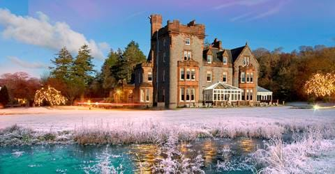 Isle of Eriska Hotel in the frost