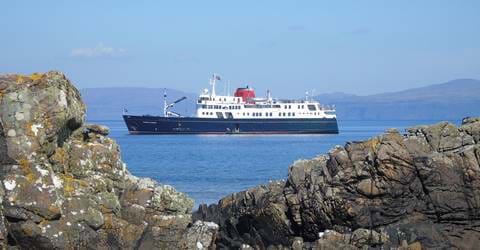 View of Hebridean Princess cruise ship