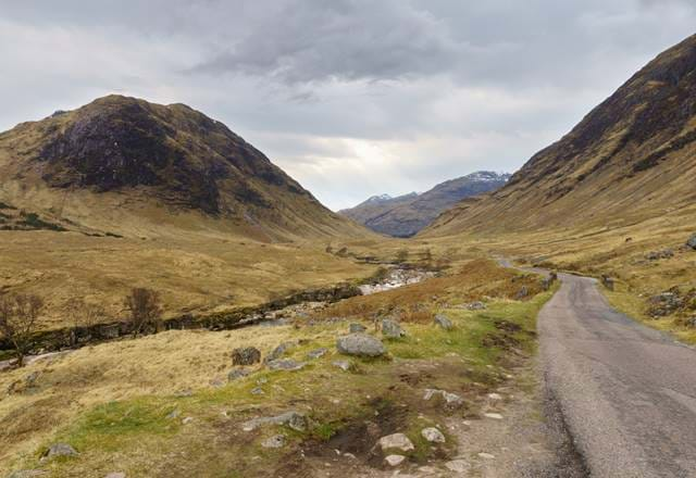 Mountainous landscape in Perthshire