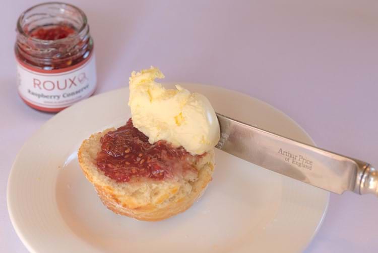 Jam and Clotted Cream Scone