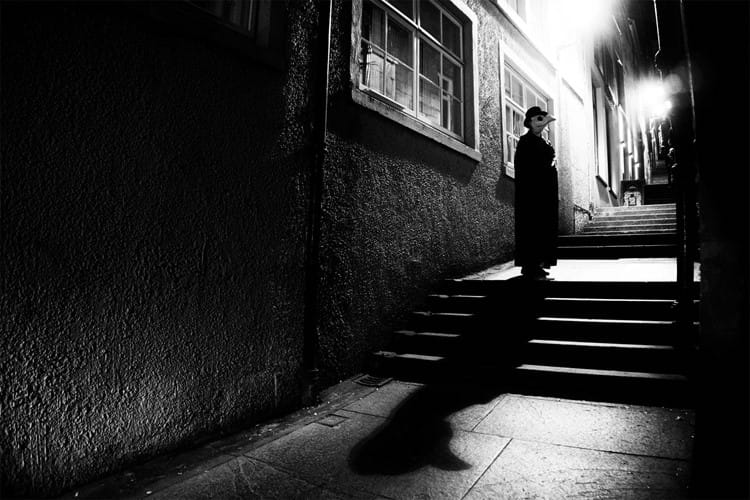 Plague doctor in Edinburgh close