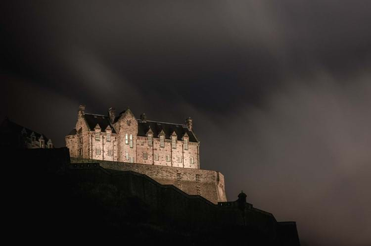 Edinburgh Castle at night