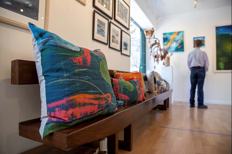 Spring Fling gallery with cushions
