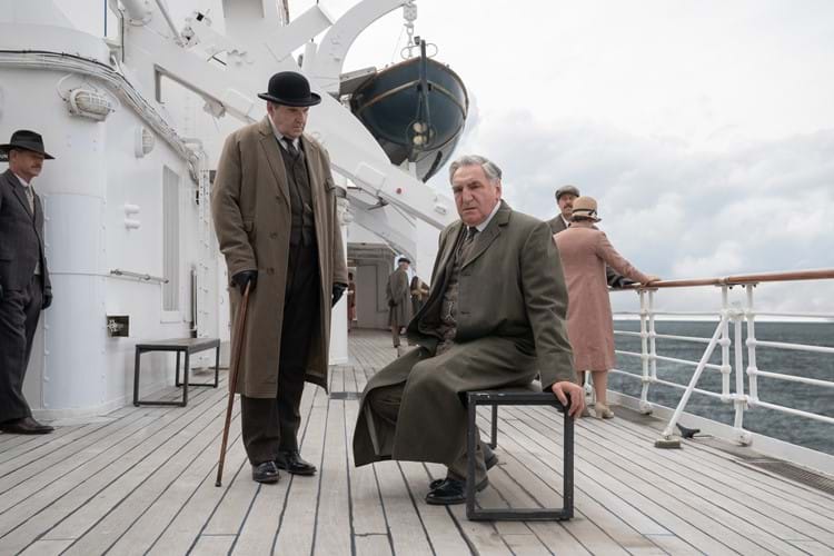 Downton Abbey filming on deck