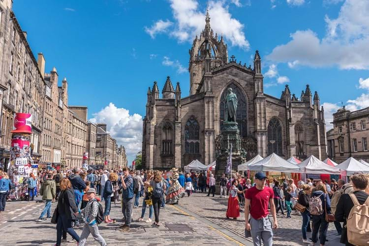 Edinburgh's Royal Mile during the Fringe