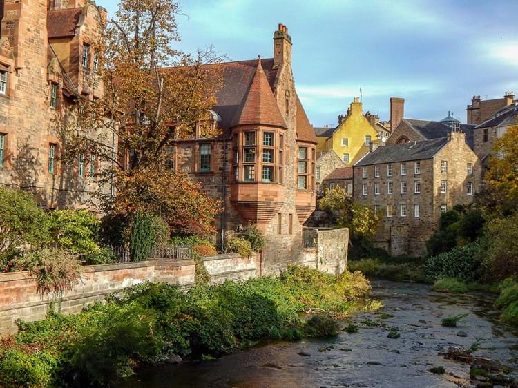 Dean Village and river