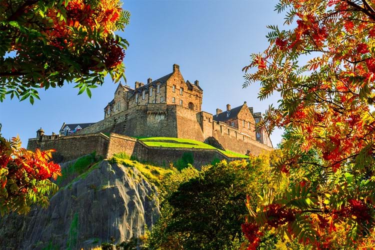 Edinburgh Castle in Autumn